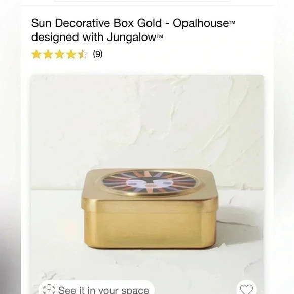 NWT OPALHOUSE SUN DECORATIVE TIN BOX - Picture 6 of 6